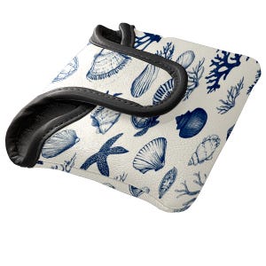 Ocean-Themed Mallet Putter Cover - Waterproof PU Leather | Fleece Lined | Golf Gifts