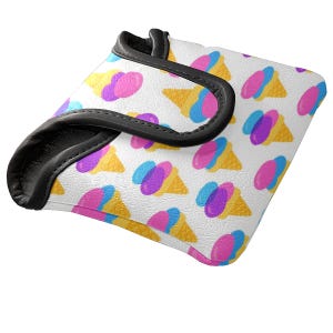 Ice Cream Mallet Putter Cover-Waterproof PU Leather | Fleece Lined Carrying Case | Golf Gifts