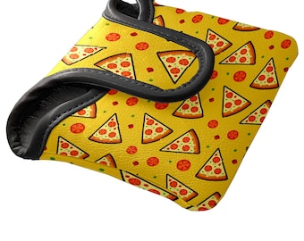 Zabawny pokrowiec na kij do gry w Pizza Mallet - wodoodporna skóra PU, wyściełany aksamitem, zabawny prezent dla golfisty