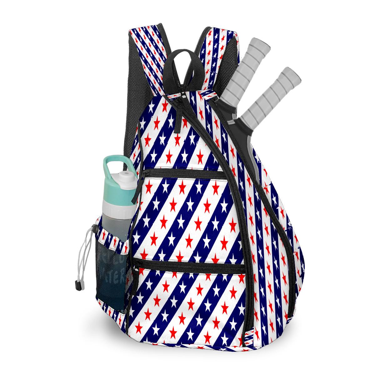 バッグ 00s old outdoor star pattern backpack Stars Blue Pattern Backpack, Sling Bag: Nylon Sports Bag With