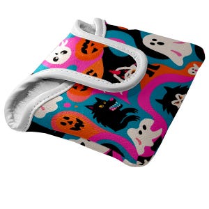Cool Ghost & Wolf Mallet Putter Cover – Waterproof PU Leather | Fleece Lined | Golf Gifts