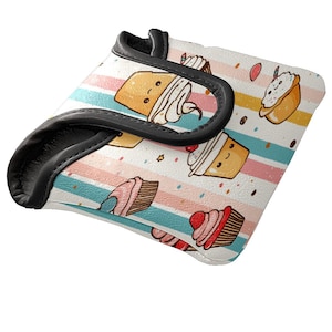 Food Style Mallet Putter Cover – Waterproof PU Leather | Fleece Lined | Golf Gifts