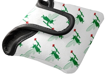 Funny Mallet Putter Cover-Waterproof PU Leather | Fleece Lined Carrying Case | Golf Gifts