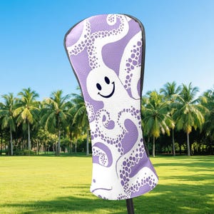 Golf Head Covers – PU Leather, Fits Drivers/Fairway Woods/Hybrids (Dual Sizes), Golfers Gifts