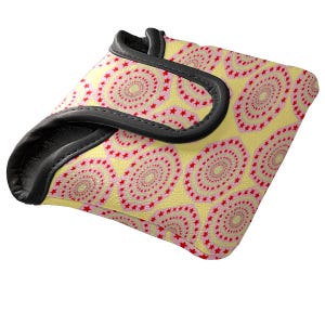 Circle Pattern Mallet Putter Cover, Protective Cover – Waterproof PU Leather | Fleece Lined | Golf Gifts