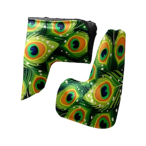 Feather Style Golf Putter Covers – PU Leather, Water Resistant, Fleece Lined – Suitable for Golfers