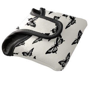 Black Style Mallet Putter Cover, Protective Cover – Waterproof PU Leather | Fleece Lined | Golf Gifts
