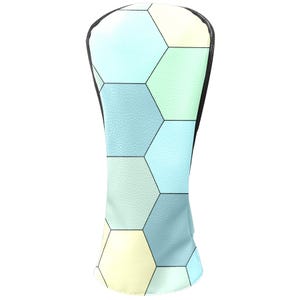 Inspired by Honeycomb Design – Golf Head Covers – PU Leather, Fits Drivers/Fairway Woods/Hybrids (Dual Sizes)
