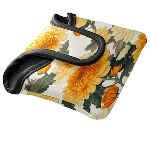 Inspired by Plants Design Mallet Putter Cover – Waterproof PU Leather | Fleece Lined | Golf Gifts