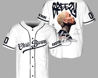 Personalized Chris Brown Breezy Bowl Baseball Jersey, Breezy Bowl XX 2025 Shirt, Breezy Bowl Tour XX Shirt, Chris Brown Tour Shirt