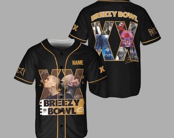 Chris Brown Breezy Bowl Baseball Jersey, Personalized Breezy Bowl XX 2025 Shirt, Breezy Bowl Tour XX Shirt, Chris Brown Tour Shirt