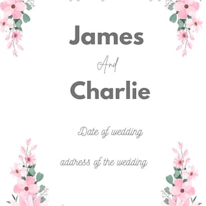Hochzeitseinladung Karte