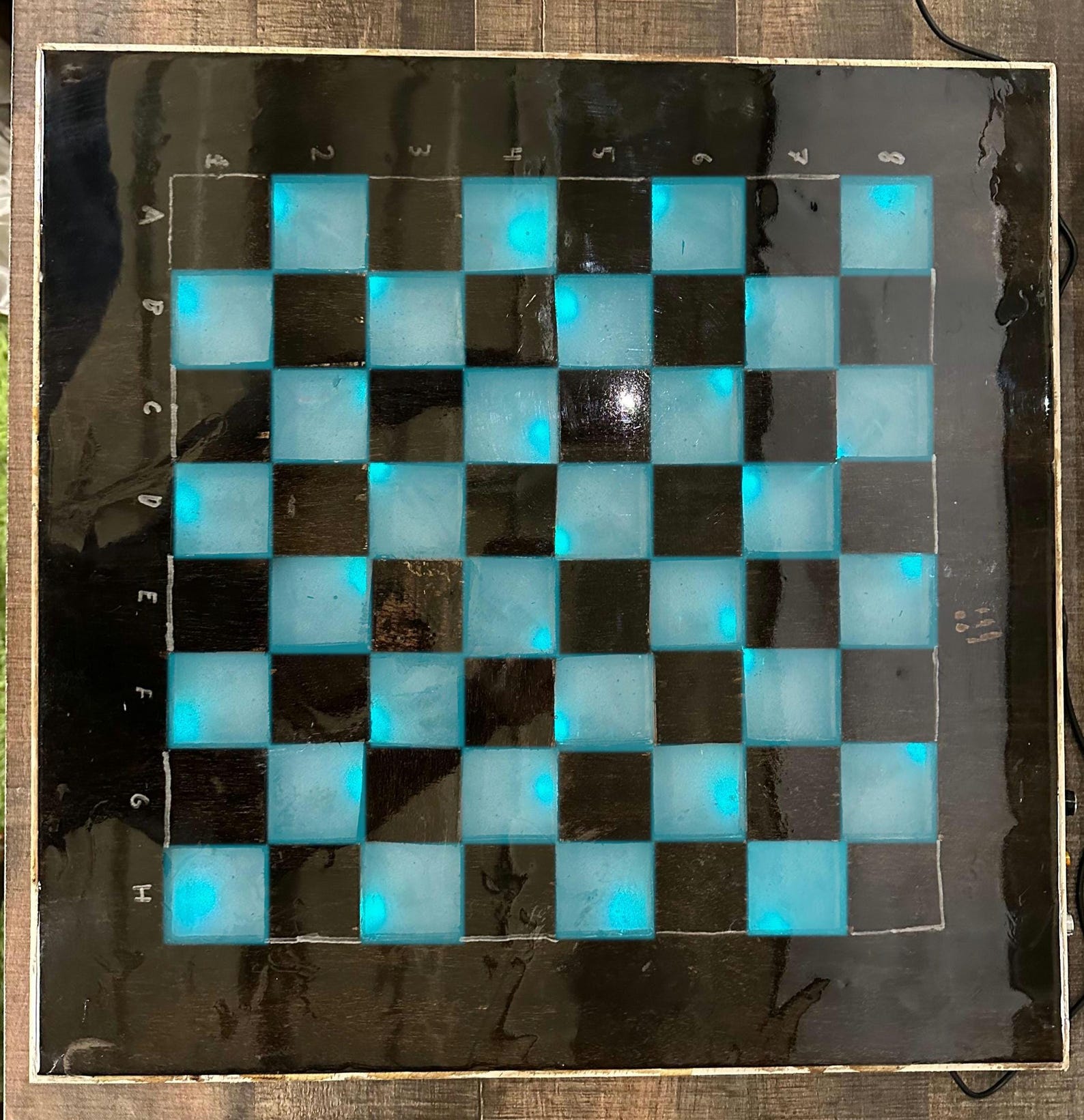 RGB Light up Chessboard - Handmade - Etsy