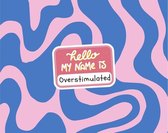 Neurodiverse Pride Vinyl Sticker: Sensory Overload, Laptop Decal