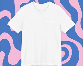 Embroidered Neurodivergent Pride T-Shirt: Minimalist Cotton Tee