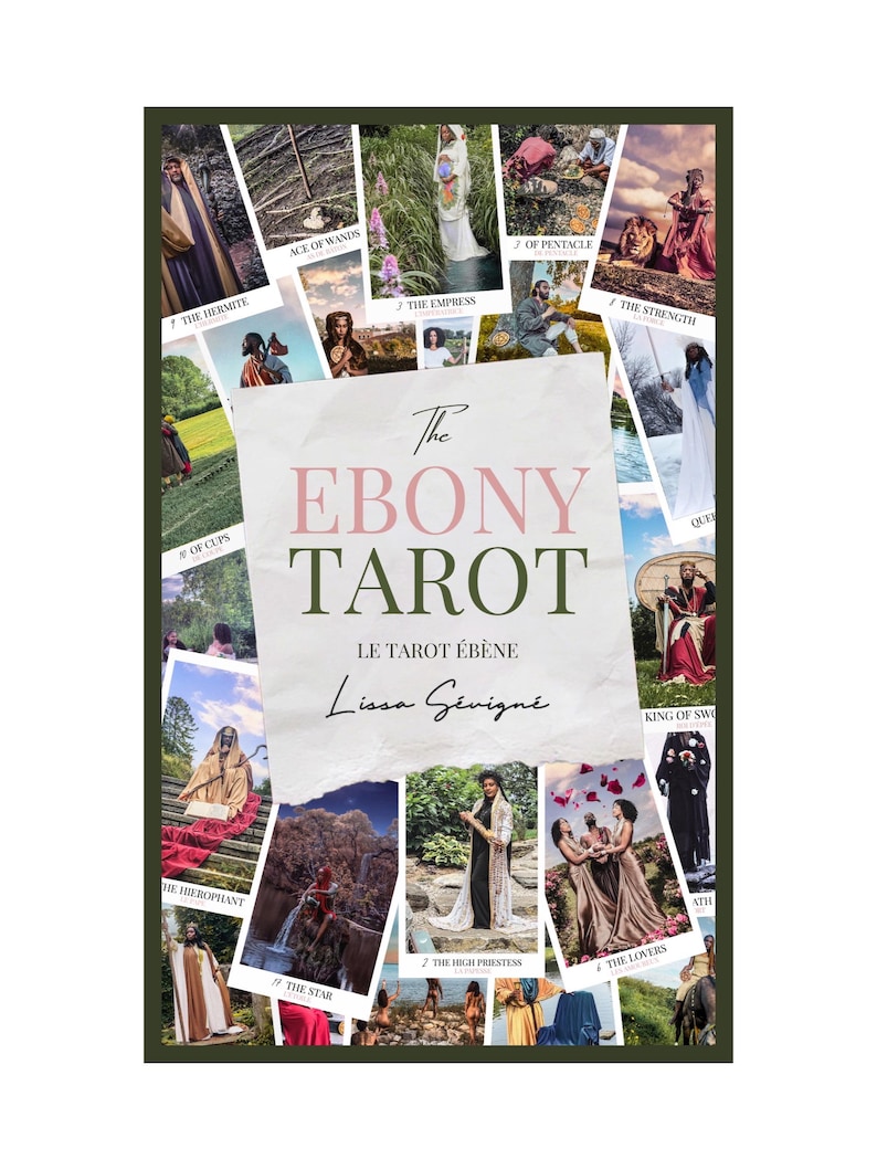 EBONY TAROT The Afro-Cultural Photo Tarot Deck 78 Cards | Bilingual Guidebook. 2nd edition image 2
