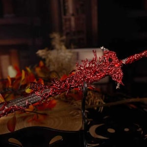 Blasphemous Blade Elden Ring Sword Model — 30cm Zinc Alloy Collectible, Dark Fantasy Display Prop, Unsharpened Replica Gift