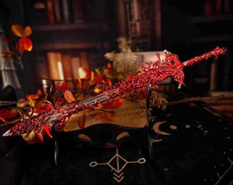 Dark Fantasy Blade Display Model — 30cm Zinc Alloy Collectible | Gothic Desktop Decoration | Unsharpened Prop Gift