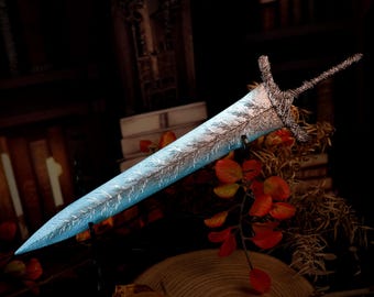 29.5 cm Dark  Moon Greatsword Display Model | Fantasy Desktop Decoration | Zinc Alloy Collectible Prop