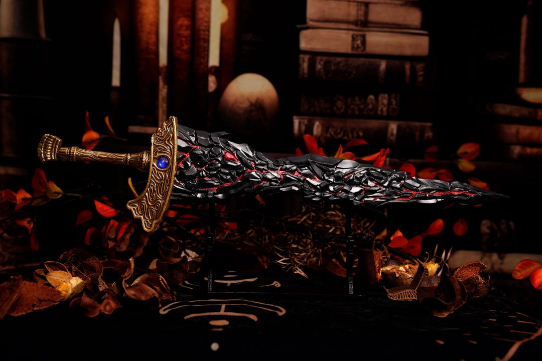 Maliketh's Black Blade Ornament Keychain - Etsy