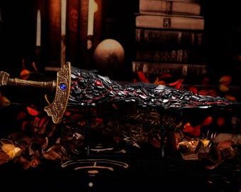 Maliketh's Black Blade ornament keychain