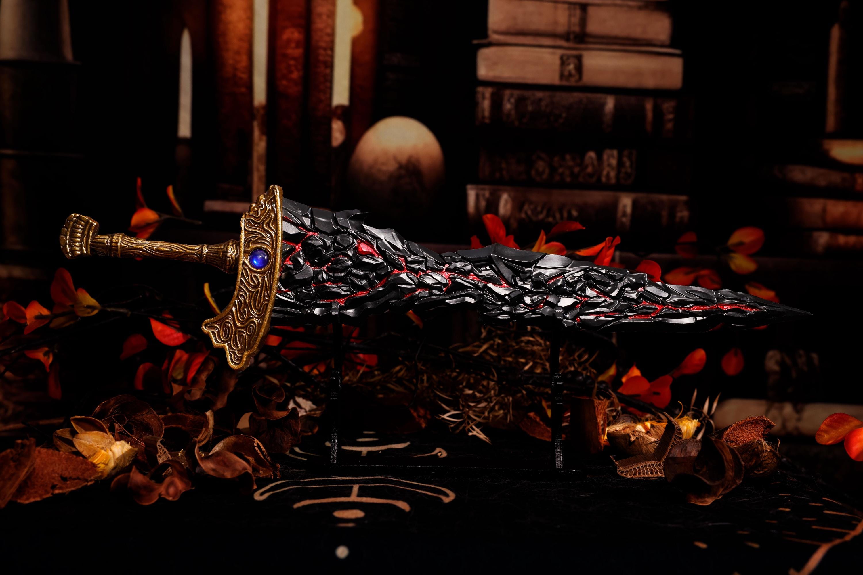 Maliketh's Black Blade Ornament Keychain - Etsy