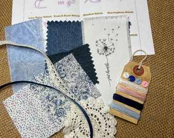 Slo-Stitch Dandilion Kit #4 - Kit contains everything pictured.