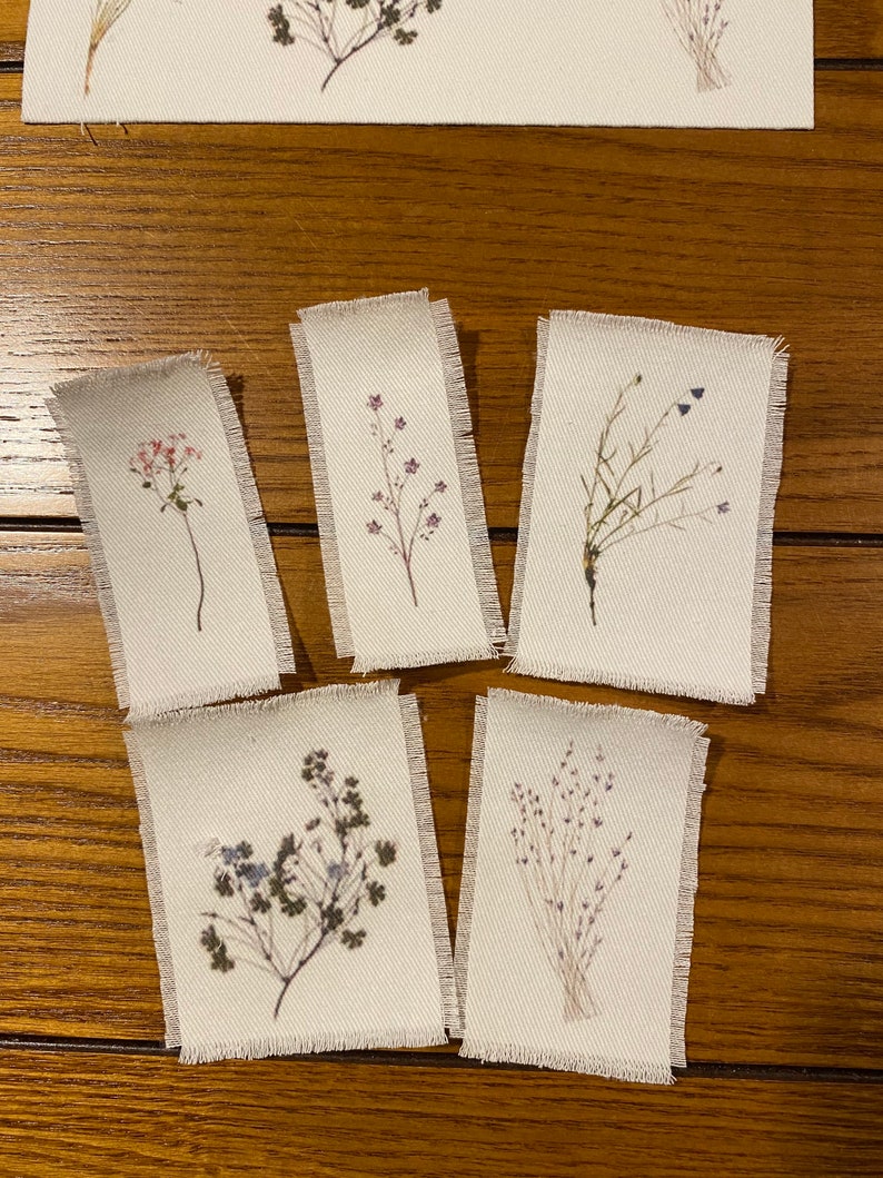 11 Imágenes de Flores Silvestres impresas en tela de popelín de algodón, están listas para agregar a tus creaciones. imagen 1
