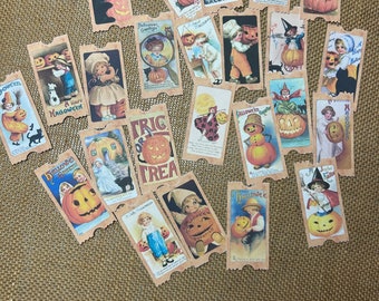 Set of 24 Halloween Tags / Tickets