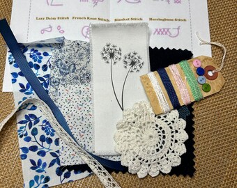 Slo-Stitch Dandilion Kit #3 - Kit contains everything pictured.