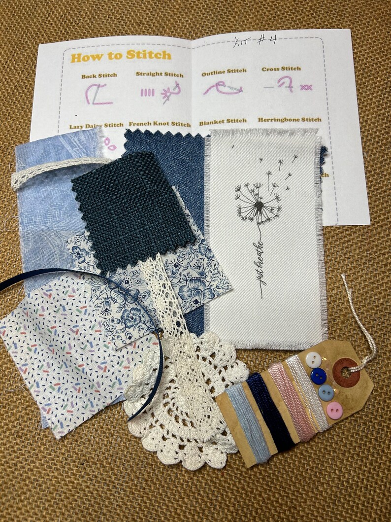 Slo-Stitch Dandilion Kit 4 Kit contains everything pictured. image 4