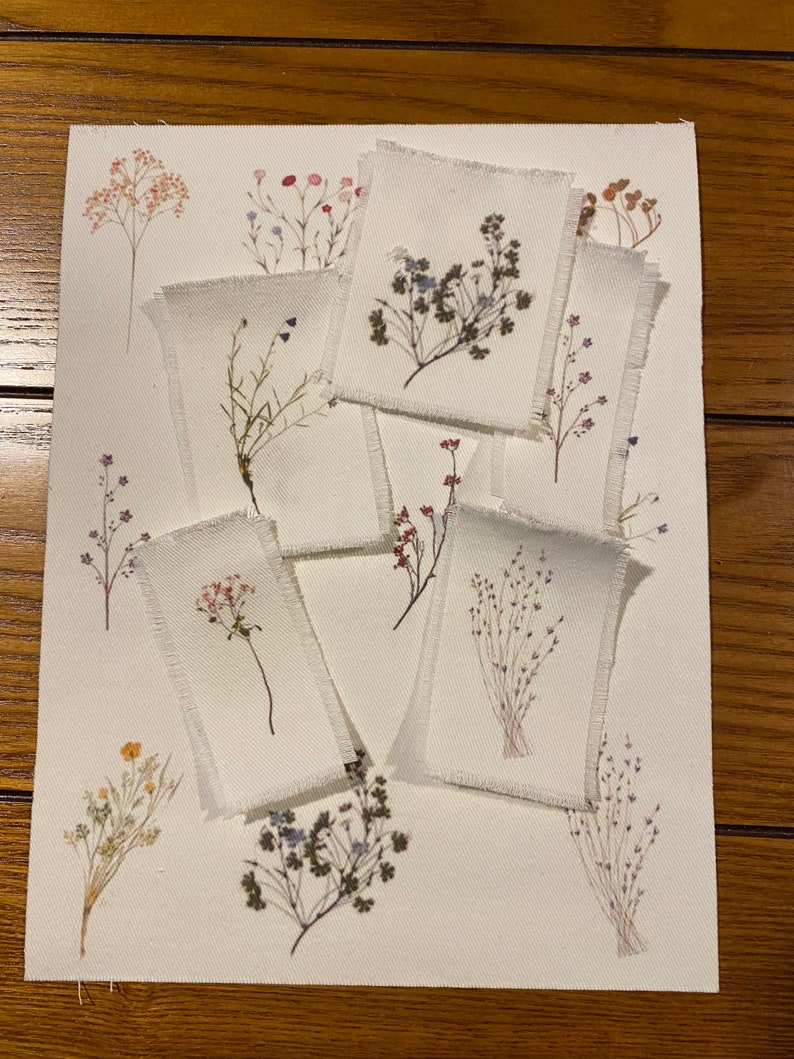 11 Imágenes de Flores Silvestres impresas en tela de popelín de algodón, están listas para agregar a tus creaciones. imagen 2