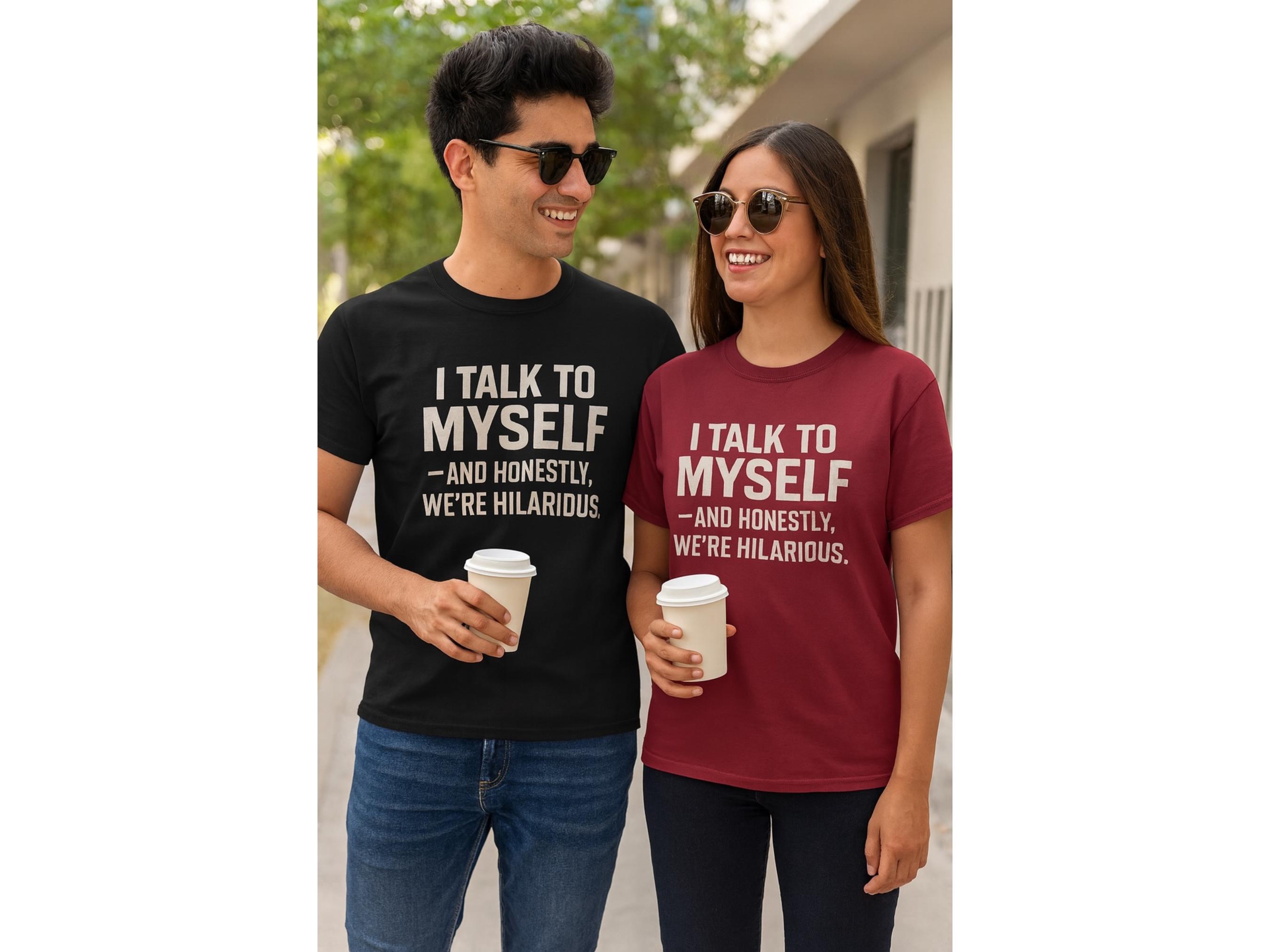 i dress myself t shirt I Dressed Myself Today T-Shirt | Regular Fit | M | Black | 100% Combed Cotton