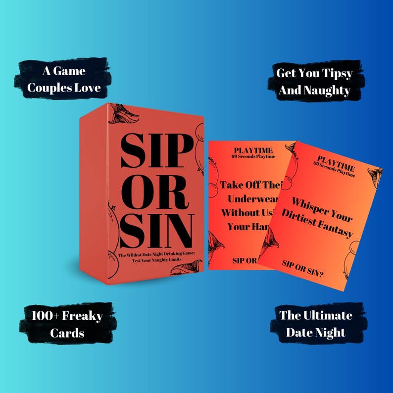 Sip Or Sin Bundle - Freaky Couples Game Couple Drinking Game