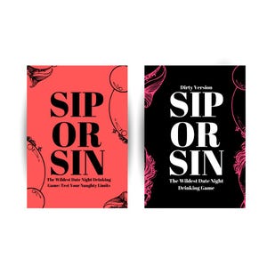 Sip or Sin Bundle- The Ultimate Freaky Couple Drinking Game! The Perfect Gift for Valentine's Day, Date Nights, Birthdays, and Anniversaries
