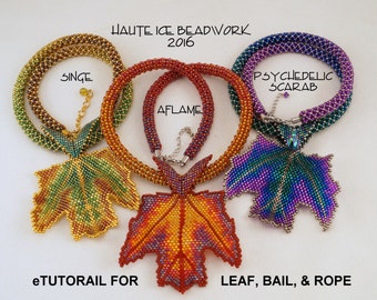 eTUTORIAL for Fall Flame Leaf, Bail and Rope