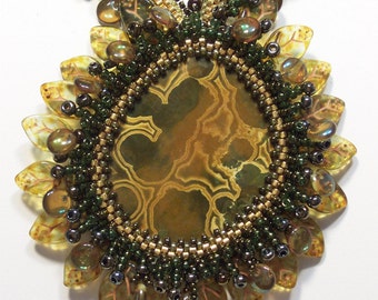 Etruscan Bronze Sunflower Necklace