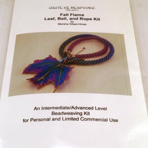 KIT ONLY for Psychedelic Scarab Leaf, Rope, and Bail image 4