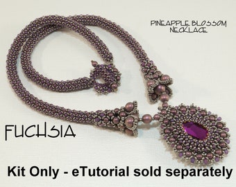 KIT ONLY Pineapple Blossom Necklace in FUCHSIA