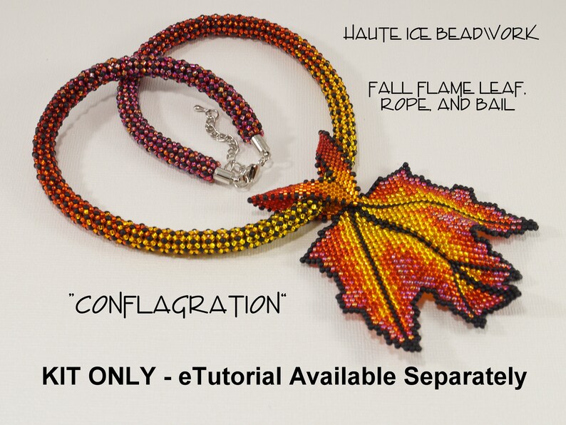 KIT ONLY for Fall Flame Conflagration Necklace image 1