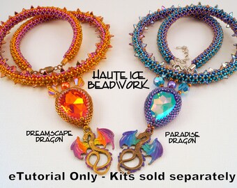 TUTORIAL ONLY for Dreamscape and Paradise Dragon Necklace Beadweaving Pattern