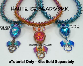 TUTORIAL ONLY for Dreamscape, Bermuda, and Paradise Dragon Necklace Beadweaving Pattern