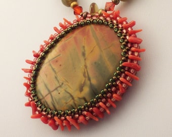 Picasso Jasper Pendant Necklace