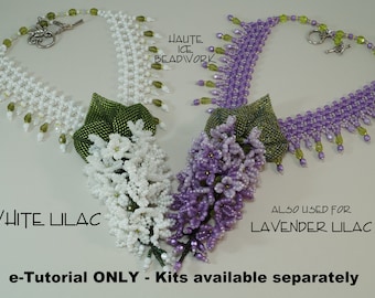 eTUTORIAL for Lilac Necklace Advanced Beading Tutorial