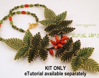 KIT SOLO para collar de cuentas de escaramujos