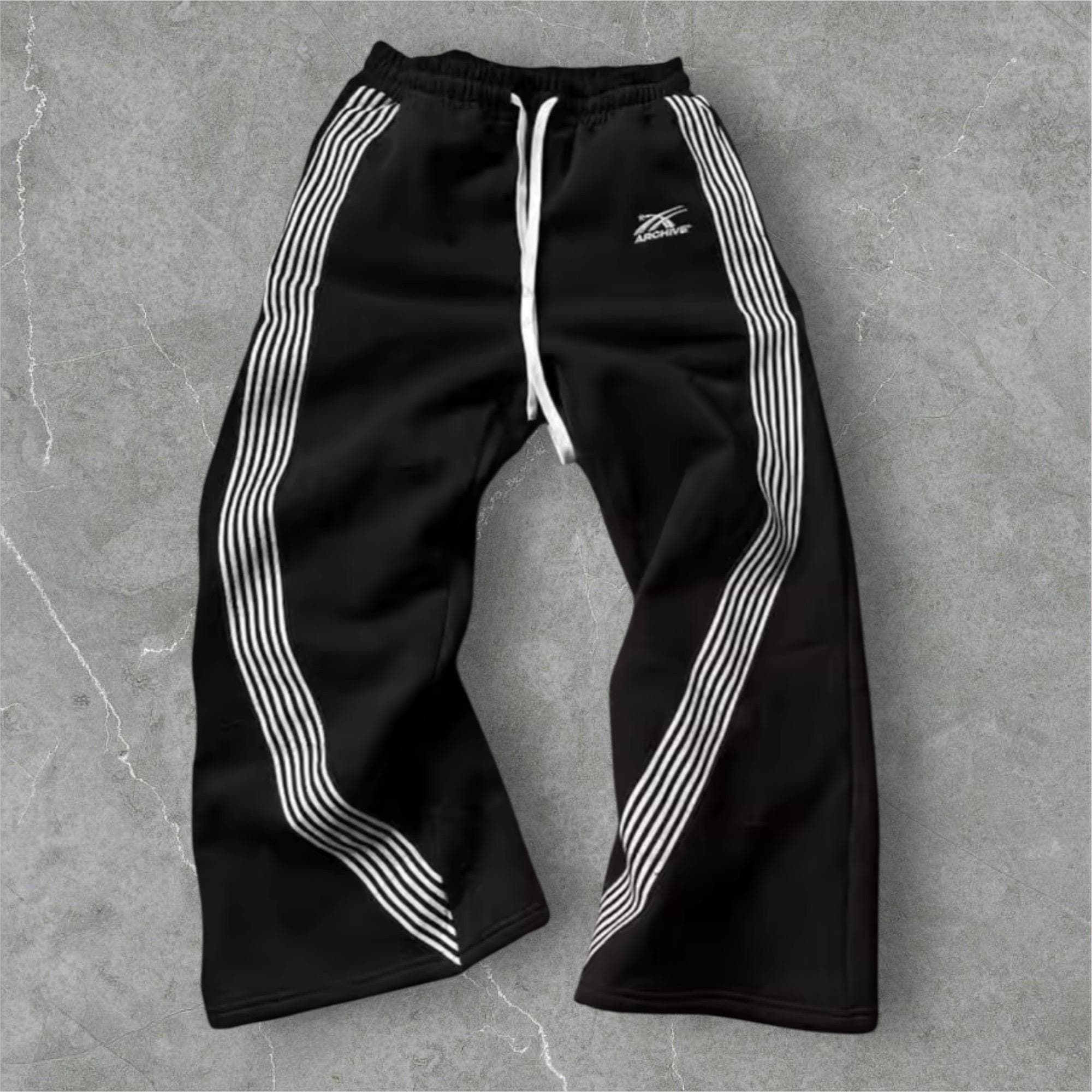 Ropa Negra Rayas Blancas En Los Vaqueros Side Stripe Pants México