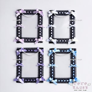 lace toploader deco kawaii photocard holder kpop anime trading card