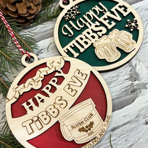 Tibb's Eve Ornament Set Digitaal bestand SVG Lasergesneden bestanden Glowforge Ready