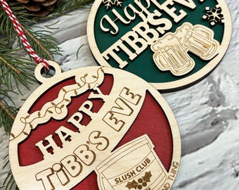 Tibb's Eve Ornament Set Digital File SVG Laser Cut Files Glowforge Ready