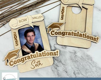 Engraved Graduation Multi-Year Wallet Sized Photo Frame  SVG Digital File GLOWFORGE Files Laser Ready